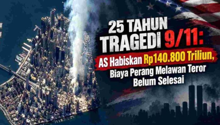 25 Tahun Tragedi 9/11: AS Habiskan Rp140.800 Triliun, Biaya Perang Melawan Teror Belum Selesai